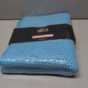 GORILLA GRIP Honeycomb Cat Litter Box Mat, Two Layer Trapping Waste Mats, Soft On Paws, Litter Box Supplies and Essentials for Indoor Cats, Traps Excess, Water Resistant for Floors, 24x15 Turquoise