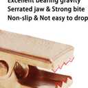 Curtain Ring with Clips,Iron Drapery Clips Hooks,TTZEZE Rustproof Curtain Clip Rings Hooks,30PCS Curtain Hooks for Curtain Rod Dia.45mm/1.77'' THK 4mm/0.16'', Rose Gold