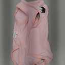 Cat Recovery Suit for Abdominal Wounds or Skin Diseases, Cat Onesie for Cats After Surgery Female Kitten Recovery Suit, Breathable E-Collar Alternative for Cats After Spay Anti Licking Wounds (Small, Pink)