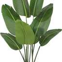 Bird of Paradise Artificial Plant, 4ft Tall Faux Plant Indoor with 8 Trunks, Perfect Indoor Artificial Tree for Home Decor in Living Room, Office, and Bedroom