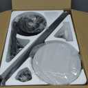 NKPU 52 Inch Ceiling Fans with Lights, Black Ceiling Fan and Remote/App Control, 2 Downrods, DC Reversible, Noiseless, Dimmable, 5 Dual-Sided Blades Modern Ceiling Fan for Indoor/Outdoor Use