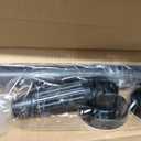 Tension Curtain Rod Heavy Duty Curtain Rods No Drilling Adjustable Rod for Window Patio, Holds 56 lbs, Rust Resistant, 1.26" Diameter (Black, 41" to 86")