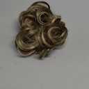 FESHFEN Messy Bun Hair Piece - Elastic Wavy Curly Hair Bun Scrunchies Extensions Synthetic Chignon Hairpieces for Women Girls, Golden Brown & Bleach Blonde 1.5 oz (Medium)