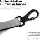 Hands-Free Dog Leash  Adjustable No-Pull Bungee Waist Leash with Car Seatbelt, Perfect for Walking, Jogging, Hiking & Training  Fits Small, Medium, and Large Dogs (Gradient Grey)