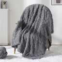 Sivio Weighted Blanket Full Size 12 lbs for Adults, Sherpa Fleece Weighted Blanket Jacquard Heavy Blanket for Sleeping, Reversible Super Soft Warm Cozy Fluffy Blanket for Adult, 48 x 72inches, Grey