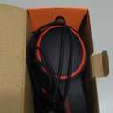 RORSOU R10 Over-Ear Headphones with Microphone, Lightweight Folding Stereo Bass Headset with 1.5M No-Tangle Cord, Portable Wired Headphones for Smartphone Tablet Computer MP3 / 4 (Black)