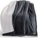 UGG Bliss Throw Blanket Plush Soft Fleece Fluffy Blankets for Bed or Couch Oversized Warm Reversible Machine Washable Medium Weight Home Decor Giftable Throw, 50-inch x 70-inch, Imperial Blue