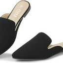 MUSSHOE Mules for Women Flats Comfortable Pointed Toe Women Mules 8.5