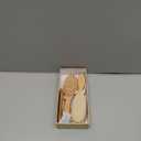 Baby Hair Brush Set for Newborns - Soft Goat Bristle Wooden Baby Brush and Comb Set Newborn Grooming Kit for Cradle Cap, Durable & Gentle, Boy, Girl Infant Essentials Care Kit Brush (Regular, Walnut)