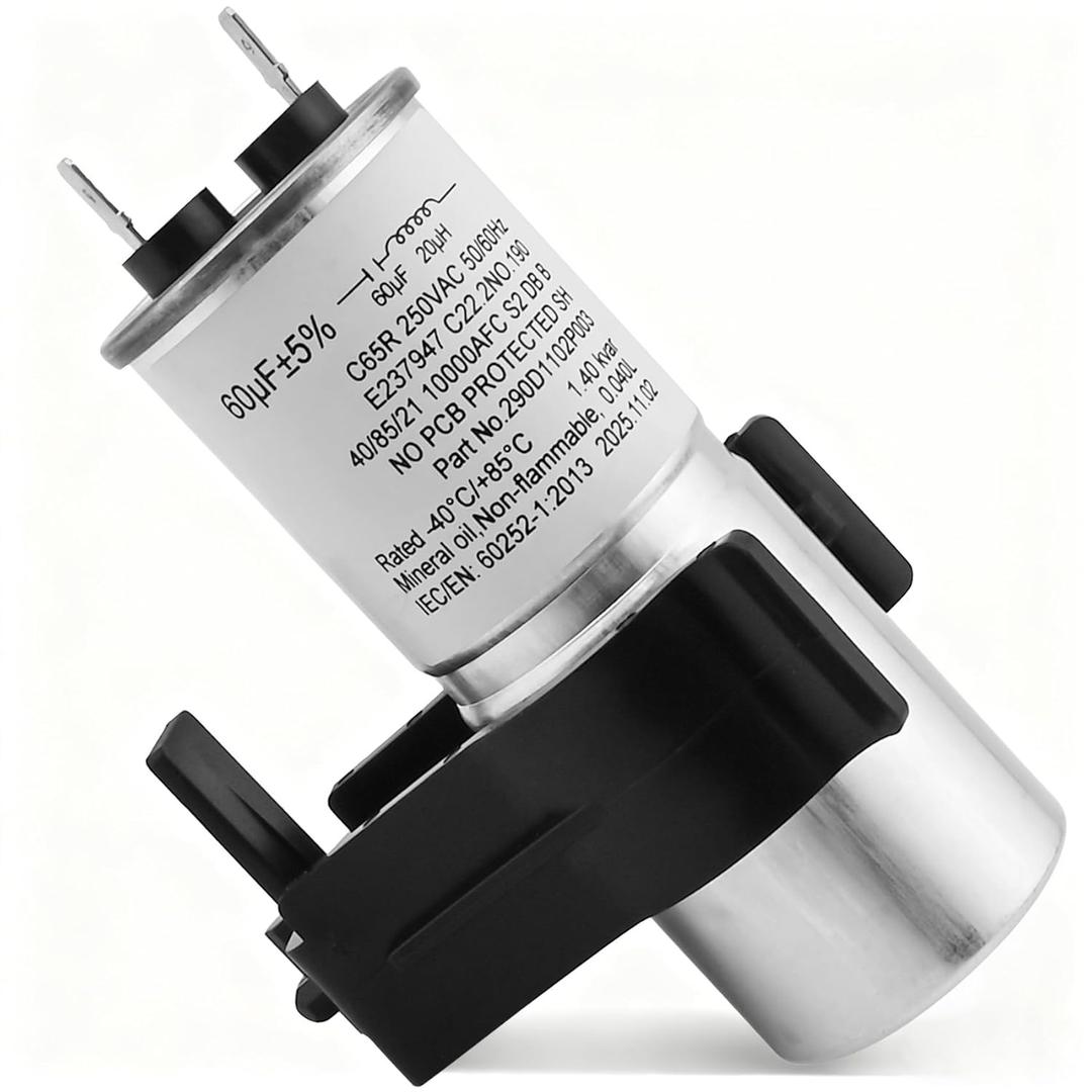 WH12X27614, 290d1102p003 Washer Start Capacitor and Bracket Kit Compatible with ge, hotpoint etc washers (Some Models),Replace Number: WH12X29017, WH12X24103, 290d1102p002, WH13X28838, WH16X24102 etc