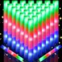 217 PCS Glow Sticks Bulk Party Pack, Foam Glow Sticks, Glow In The Dark Party Supplies, Foam Light up Sticks with 3 Modes Colorful Flashing, Foam Glow Sticks Bulk for Wedding, Party, Birthday, Raves