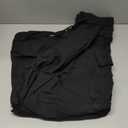 Baggy Cargo Pants Men Wide Casual Parachute Pants Men Jogger Drawstring Hiking Hip Hop Pants with Pocket Black M