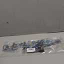 Wesiti Metal Flower Wall Decor Vintage Metal Flower Wrought Iron Scroll Sculpture 15.7''x3.7'' Farmhouse Leaves Scroll Wall Decor Above Door Bed Home for Living Room Bedroom Outdoor (Blue)