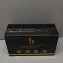 WISUCART Bamboo Mail Organizer Countertop Wood Desk Organizer Drawer Tabletop Storage Box Letter Sorter Makeup Organizer for School Home Office Supplies Brown