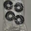 Premium Choke Up Rings, 4 Pack, Reduces Hand Pain & Pressure for Baseball, Softball, & Tee Ball Bats Knob Taper, Black 