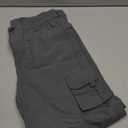 linlon Kids' Cargo Pants, Boy's Casual Outdoor Quick Dry Waterproof Hiking Climbing Convertible Trousers #9016 (Gray)