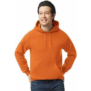 Gildan Adult Fleece Hoodie Sweatshirt, Style G18500 (M, Orange)