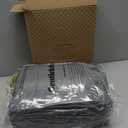 Bedsure Comforter Set Queen Size - Cotton Fabric with Microfiber Inner Fill, Dark Grey PureWoven Soft Bed Set for All Seasons, 3 Pieces, 1 Comforter (90"x90") and 2 Pillow Cases (20"x26")
