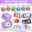 Kids Camera Toddler Toys for 3 4 5 6 7 8 Years Old Girls, 48MP HD Dual Lens Selfie Camera for Kids, 1080P HD Video Kids Digital Camera for Age 3-9 Christmas Birthday Gifts with 32G SD Card