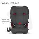 UPPAbaby Alta V2 High Back Booster Seat/Seven-Position, Active Support Headrest for Growing Children/SecureFit Integrated Belt Guide + Positioner/Cup Holder Included/Greyson (Grey Mlange) Expiry: 2035