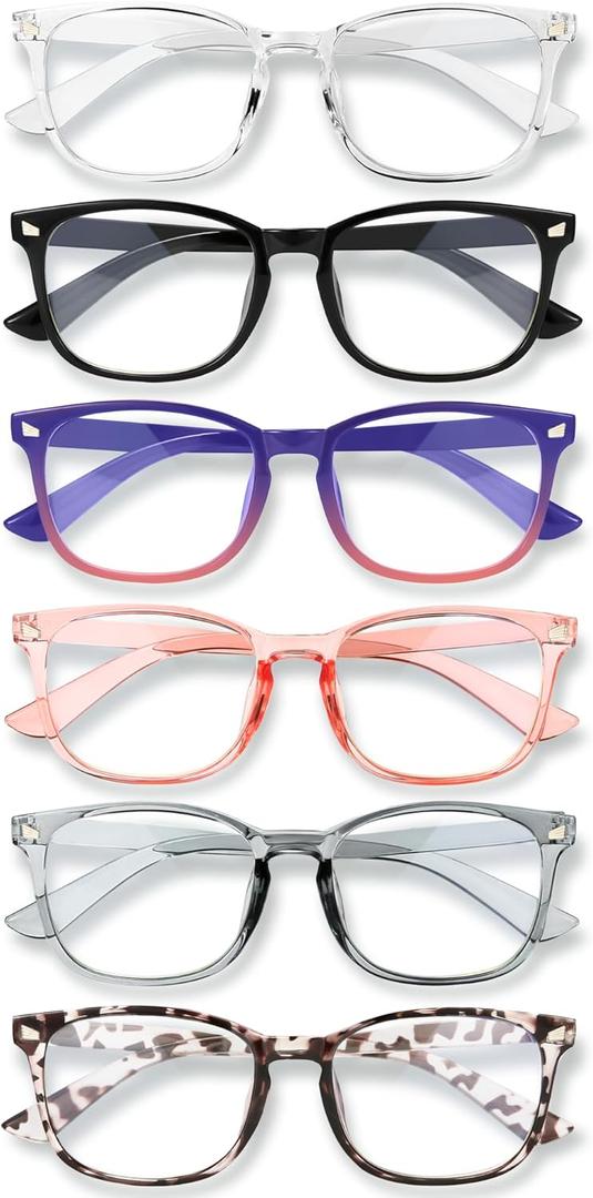 MIGSIR Blue Light Blocking Glasses for Computer Gaming, Fashion Fake Helps Reduce Screen Fatigue Eyeglasses for Women Men (Multi Color)