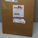 OVZME White Sheer Curtains 90 Inches Long 2 Panels - Soft Light Filtering Window Sheer Panels for Living Room/Bedroom, Top Dual Rod Pocket, 1 Pair, Each 42Wx90L Inches