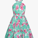 GRACE KARIN Girls Summer Dress Off Shoulder Floral A-line Midi Dress 10 Y