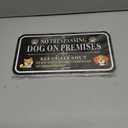 4 x No Trespassing Dog On Premises Keep Gate Shut Sign, Do Not Enter Without Permission Sign, 4Pack -12"x6" Rust Free Reflective Aluminum, Fade Resistant, UV Protected, Weather Resistant, Easy to Mount