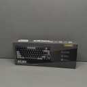 YUNZII AL80 Wireless Mechanical Keyboard,Full Aluminum CNC, Smart LCD Display,Hot Swappable Gasket Mount 75% Layout with Knob,BT/2.4G/USB-C,QMK/VIA Support for Win/Mac (Black, Cocoa Cream V2 Switch)