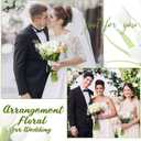 Janinka 75pcs Artificial Tulip Flowers Fake PU Tulips Faux Latex Bouquet Flower Centerpieces Arrangement Floral for Mother Day Wedding Spring Decorations (White)