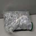 50ft Silver & White Christmas Tinsel Garland - Metallic Tinsel Glitter Twist Garland Hanging Streamers for Indoor/Outdoor Decor Xmas Tree Garlands Decorations