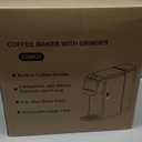 Horavie Single Serve Coffee Maker with Built-in Grinder, Fast Brew 6-16oz Single Cup for Whole Beans, Grounds, K Pod, Grind and Brew Coffee Maker with 47oz Water Tank, Descaling Alert, Black