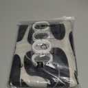 Miyotaa Black Beige Matisse Flower Shower Curtain Set 60Wx71H Inches Retro Vintage Abstract Aesthetic Trendy Funky Groovy Botanical Patchwork Polyester Bathroom Curtain with 12 Hooks