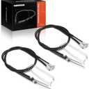 A-Premium Rear Driver and Passenger Side Parking Brake Cable Assembly Compatible with Ford Models: Transit Connect 2010 2011 2012 2013, 2-PC Set - Replace# 7T1Z2A603A