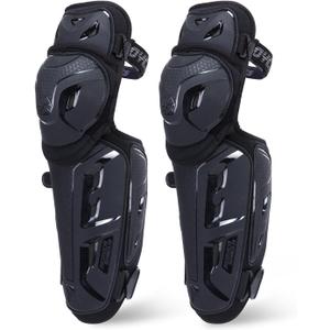 SCOYCO Motorcycle Knee Shin Guards for Men - CE Level 1 Motocross Knee Pads Protective Gear with 45-180 Knee Flexibility Design and Adjustable Elastic Band