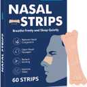 Nasal Strips,60Pcs Nasal Strips for Snoring,Extra Strength Nose Strips for Breathing,Anti Snoring Strips,Truncated Nose Strips,Help Stop Snoring,Nasal Congestion Relief (60 Count)