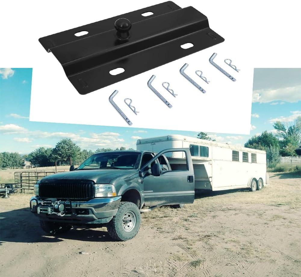16055 5th Wheel to Gooseneck Adapter Hitch - 30,000 lbs Capacity, 2-5/16" Ball, Hard Alloy Black Powder Coating - Towing Revolution!