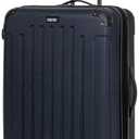 Kenneth Cole REACTION Renegade Luggage Expandable 8-Wheel Spinner Lightweight Hardside Suitcase, Navy Blue, 28-Inch Checked