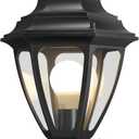 Lamomo Updated Large Size Dusk to Dawn Outdoor Post Lights, Waterproof Aluminum Lamp Post Light Fixture, Lamp Posts Outdoor Lighting Pole Lantern for Yard Patio Pathway Garden, 18.15nch-1Pack