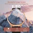 2024 Smart Watch for Women's with Phone Function 1.39 Inch HD Touchscreen Watch with /SpO2/Menstrual Cycle/Sleep Monitor/IP68 Waterproof/Pedometer/Fitness/for iOS Android (BlackGold)