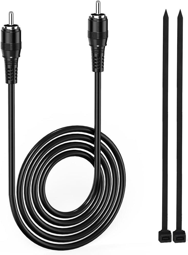 Mellbree Electric Helmet Heated Face Shield Cord, 21 Inces Length Compatible with Electric Lens with RAC Connector Black