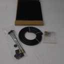 EVIL ENERGY 5/16" Transmission Oil Cooler, 8 Pass Tube and Fin Cooler Kit Universal Aluminium Black