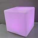 15-in LED Cube Chair Lights, 16 RGB Colors Changing Light Up Cubes w/Remote, Versatile LED Cube Seat/Table, Waterproof Glowing Furniture Rechargeable Mood Night Light Decorative Light for Home Garden (15 Inch)