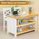 1/12 Dollhouse Kitchen Islands Dining Table Chairs Set Miniature Kitchen with Stools, Modern Wood Furniture for Dollhouse Room Decor Realistic Miniatures for Restaurant Bar Pub Barbie Crafts