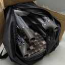 Pamo Babe Compact Pack and Play - Portable Crib for Baby, Lightweight Foldable Travel Playard with Mattress Pad & Carry Bag, Safe Breathable Travel Bed for Home, Trips & Family Visits, Cute Pattern (Grey)