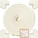 Baby Proof Corners and Edges Protector 18ft (Large 15ft Edge+8 Corner Guard), Fireplace Baby Proofing Bumper, Heavy-Duty Soft NBR Foam Edge Corner Protector for Furniture Table, Childsafe/Pre-Taped