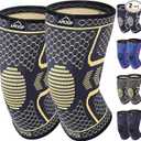 APEXUP Compression Knee Brace for Women, Copper Compression Sleeve for Knee Support, Arthritis Pain Relief, Meniscus Tear, ACL, Running S 2 Pack