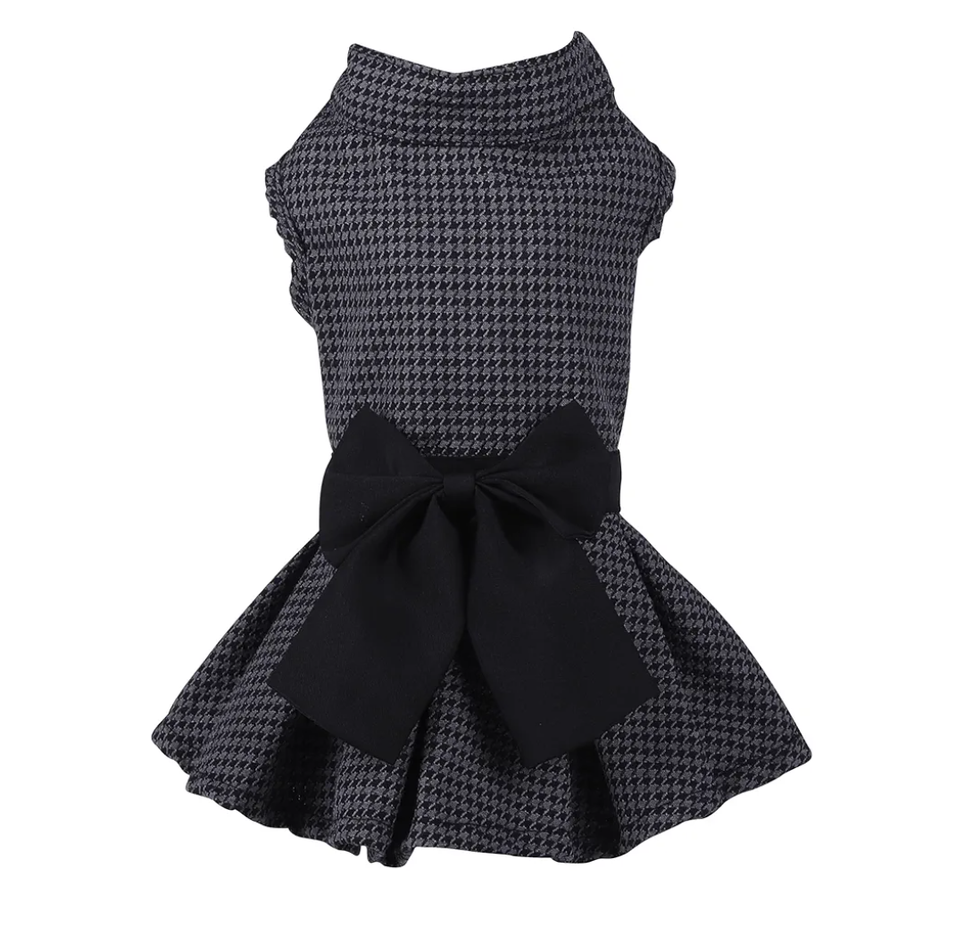 Pet Dresses for Small Dogs Cats Girl, Cute Princess Bowknot Dress Puppy Shirt All Weather Skirt Clothes Cat Apparel for Birthday Wedding Party Holiday, X-small