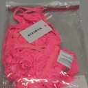 Lingerie for Women Lace Bralette and Panty Sexy Strappy 2 Piece Bodydoll Pink XX-Large