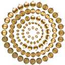 100-Pack Christmas Ball Ornaments for Tree,Shatterproof Plastic Holiday Baubles Set in Assorted Sizes and Finishes, Christmas Tree Decorations for Home, Office, Party, Indoor Outdoor Use (Gold)